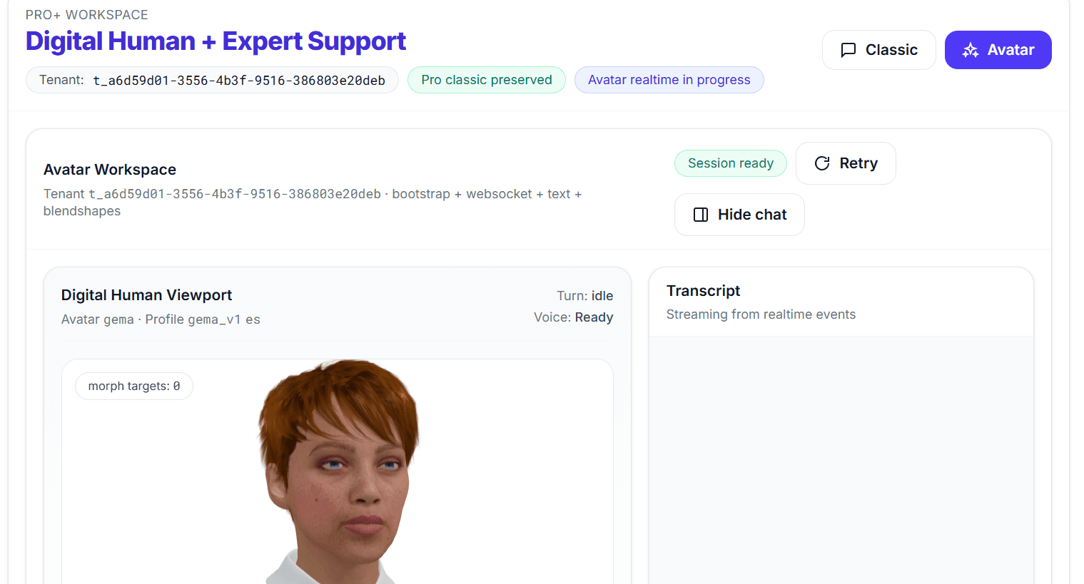 Multi-format Agent interaction: Voice, Text, Digital Human, API Integration